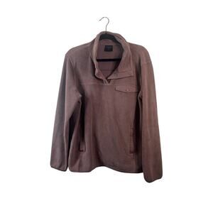 32 Degree Heat Brown Pullover Sweater Size Large w/pockets